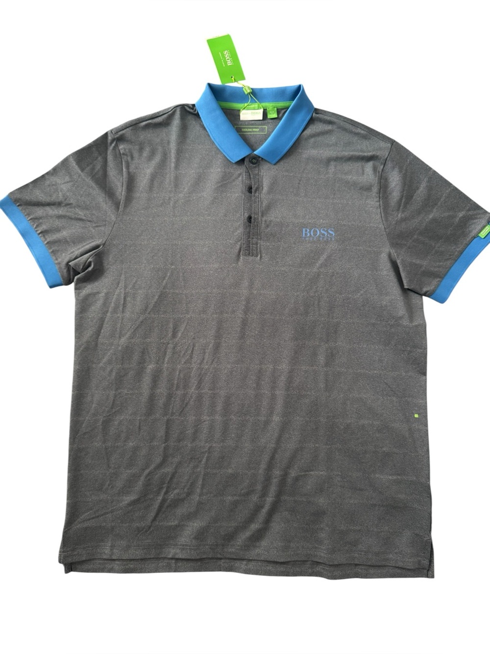 Marin Kaymer by Hugo Boss golfing cooling print regular fit polo shirt XXL
